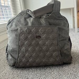 Lug Gray Quilted Pontoon Carry On Bag